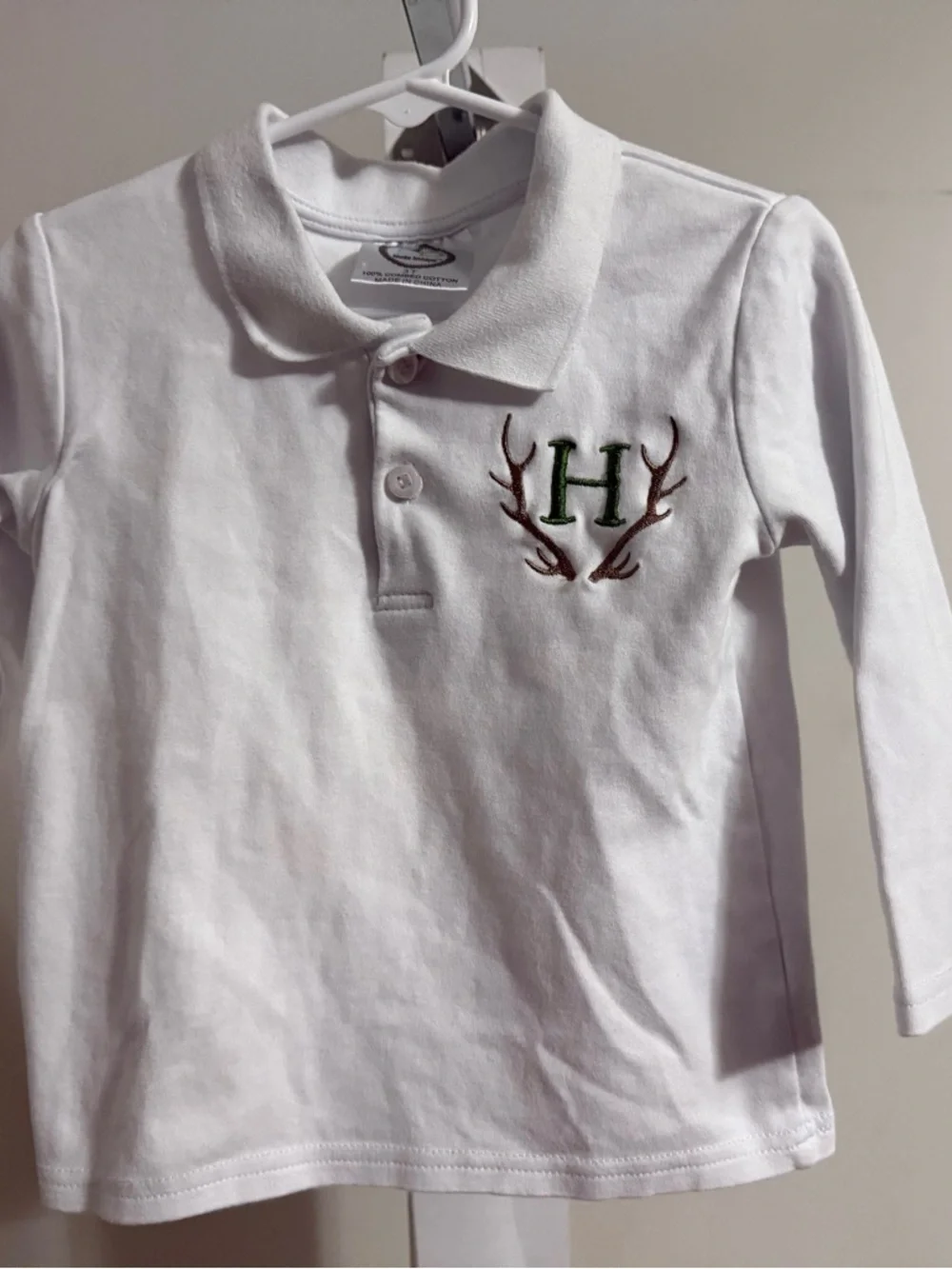 Boutique “H” Long Sleeve Polo Shirt